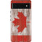 Canadian Flag Dark Wood Google Pixel 6 Case