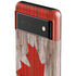 Canadian Flag Dark Wood Google Pixel 6 Case