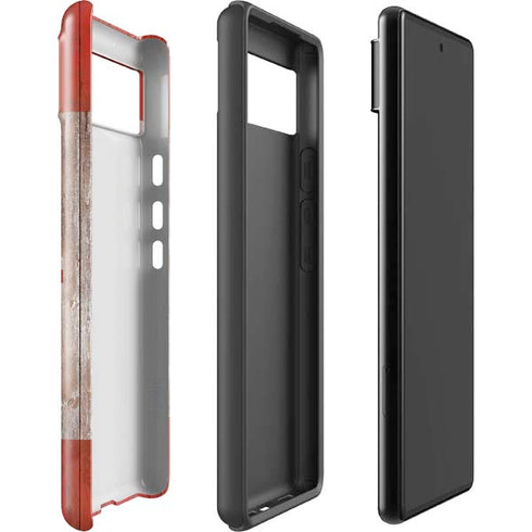 Canadian Flag Dark Wood Google Pixel 6 Case