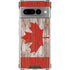 Canadian Flag Dark Wood Google Pixel 7 Pro Clear Case
