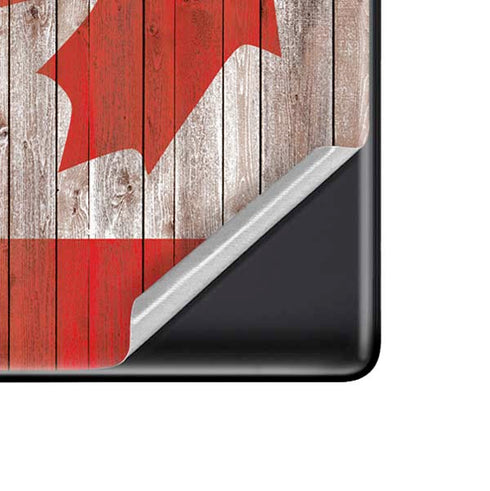 Canadian Flag Dark Wood Google Pixel 7 Pro Skin