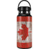 Canadian Flag Dark Wood Hydro Flask 32oz Wide Mouth Skin