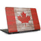 Canadian Flag Dark Wood Dell Inspiron Skin