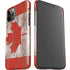 Canadian Flag Dark Wood iPhone 11 Pro Lite Case