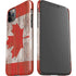 Canadian Flag Dark Wood iPhone 11 Pro Max Lite Case