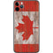 Canadian Flag Dark Wood iPhone 11 Pro Max Skin