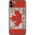 Canadian Flag Dark Wood iPhone 11 Pro Max Skin