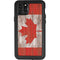 Canadian Flag Dark Wood iPhone 11 Pro Max Waterproof Case