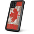 Canadian Flag Dark Wood iPhone 11 Pro Max Waterproof Case