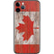 Canadian Flag Dark Wood iPhone 11 Pro Skin