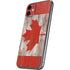 Canadian Flag Dark Wood iPhone 11 Skin