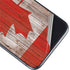 Canadian Flag Dark Wood iPhone 11 Skin