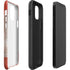 Canadian Flag Dark Wood iPhone 12 Impact Case