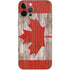 Canadian Flag Dark Wood iPhone 12 Pro Max Skin