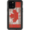 Canadian Flag Dark Wood iPhone 12 Pro Max Waterproof Case