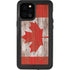 Canadian Flag Dark Wood iPhone 12 Pro Max Waterproof Case