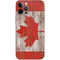 Canadian Flag Dark Wood iPhone 12 Pro Skin