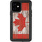 Canadian Flag Dark Wood iPhone 12 Waterproof Case