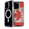 Canadian Flag Dark Wood iPhone 13 Pro MagSafe Case