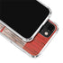 Canadian Flag Dark Wood iPhone 14 Clear Case