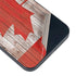 Canadian Flag Dark Wood iPhone 14 Plus Skin