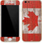 Canadian Flag Dark Wood iPhone 6/6s Skin