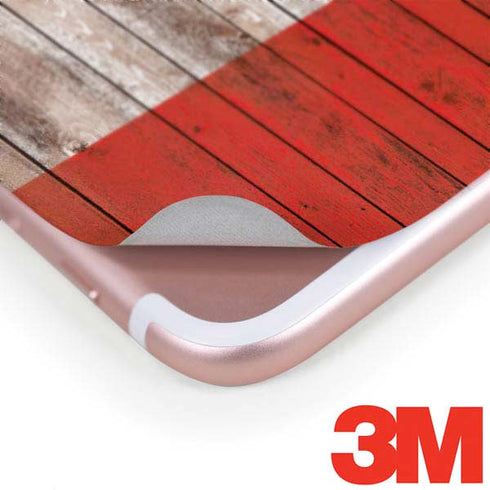 Canadian Flag Dark Wood iPhone 8 Plus Skin