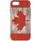 Canadian Flag Dark Wood iPhone 8 Pro Case