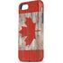Canadian Flag Dark Wood iPhone 8 Pro Case