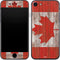 Canadian Flag Dark Wood iPhone SE (2nd & 3rd Gen) Skin