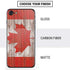 Canadian Flag Dark Wood iPhone SE (2nd & 3rd Gen) Skin