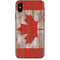 Canadian Flag Dark Wood iPhone XS Max Skin