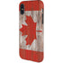Canadian Flag Dark Wood iPhone XS Pro Case