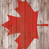 Canadian Flag Dark Wood iPhone XS Pro Case