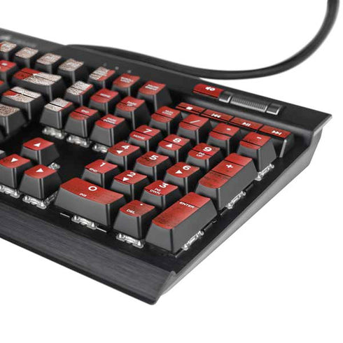 Canadian Flag Dark Wood K95 RGB PLATINUM Mechanical Gaming Keyboard Skin