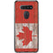 Canadian Flag Dark Wood LG K51/Q51 Clear Case