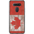Canadian Flag Dark Wood LG K51/Q51 Clear Case
