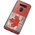 Canadian Flag Dark Wood LG K51/Q51 Clear Case