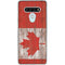 Canadian Flag Dark Wood LG Stylo 6 Clear Case