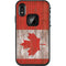 Canadian Flag Dark Wood LifeProof Fre iPhone Skin