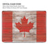 Canadian Flag Dark Wood MacBook Pro 15in (2016-19) Case plus Skin