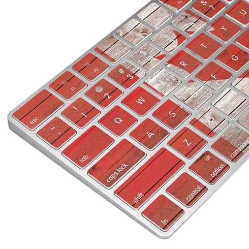 Canadian Flag Dark Wood Magic Keyboard Skin
