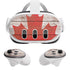 Canadian Flag Dark Wood Meta Quest 3 Skin