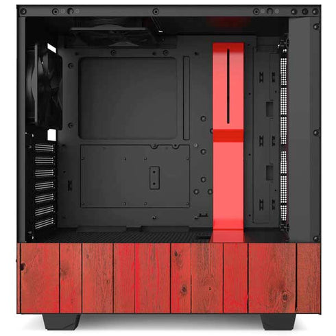 Canadian Flag Dark Wood NZXT H510 Compact ATX Mid-Tower Case Skin