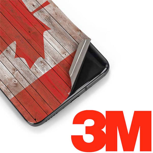 Canadian Flag Dark Wood OnePlus 7 Pro Skin