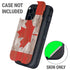 Canadian Flag Dark Wood Otterbox Defender iPhone Skin