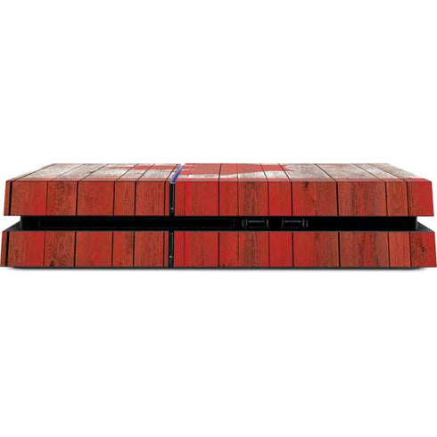 Canadian Flag Dark Wood PS4 Console Skin