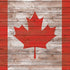 Canadian Flag Dark Wood PS4 Console Skin