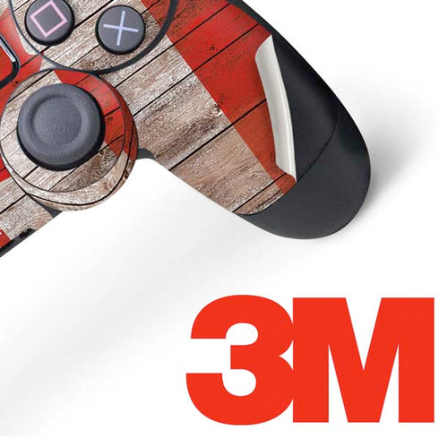 Canadian Flag Dark Wood PS4 Controller Skin