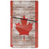 Canadian Flag Dark Wood PS5 Slim Disk Console Skin